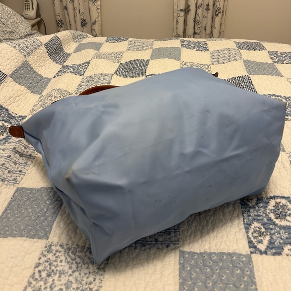 Longchamp Baby Blue Le Pliage Original Large Nylon Shoulder Tote Bag - Picture 4 of 6